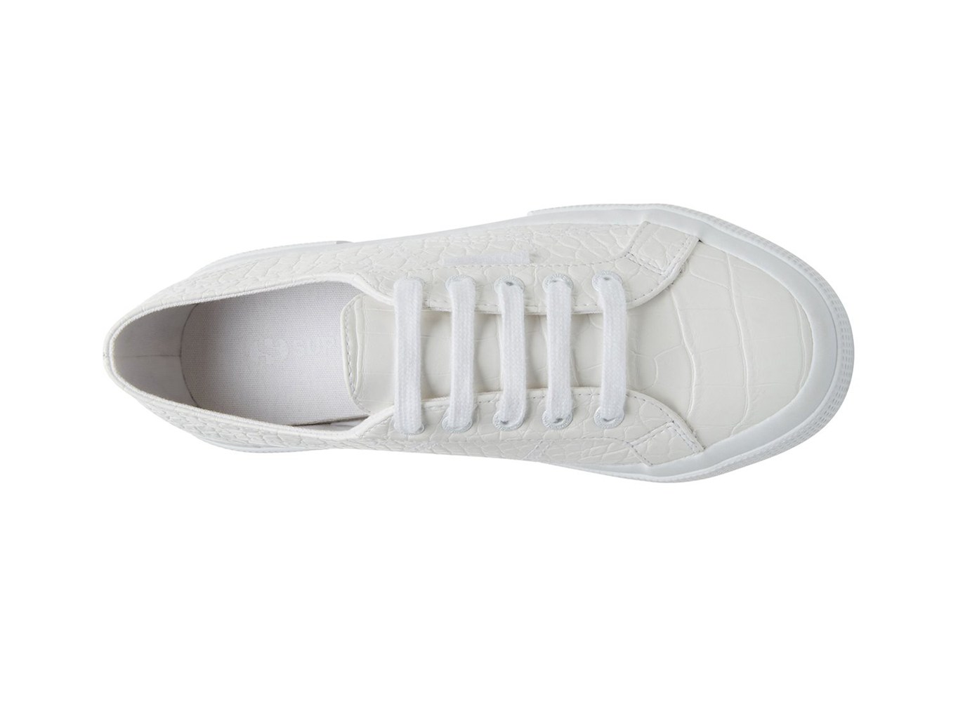 Zapatillas Superga Mujer Blancas - 2750 Syntcrocodile Woven - 015872LNQ